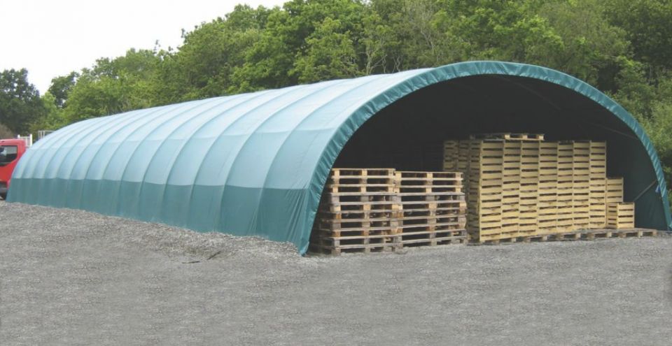 serre de stockage avec protection solaire